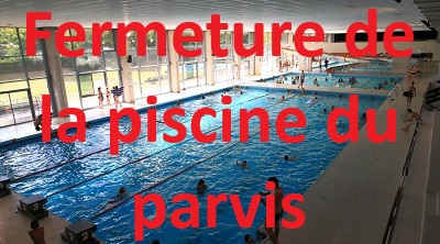 Fermeture de la piscine du Parvis – reprise le jeudi 18 janvier 2024